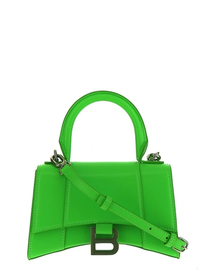 Shop Balenciaga Hourglass Xs Handbag Box In Green
