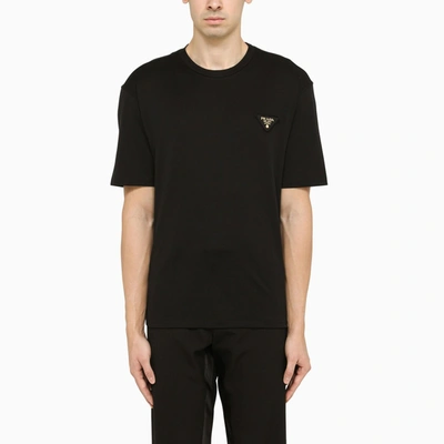 Shop Prada Classic Black T-shirt In Nero