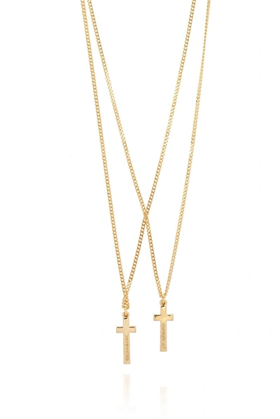 Shop Dsquared2 Brass Necklace In Oro