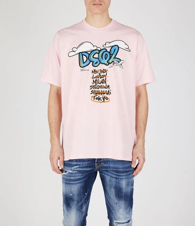 Shop Dsquared2 T-shirts In Pink