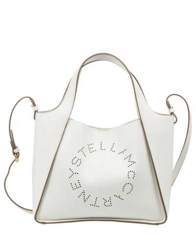 Shop Stella Mccartney Stella Logo Tote Bag In Pure White