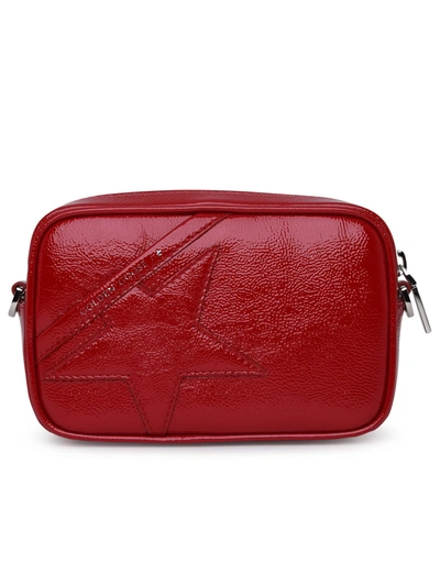 Shop Golden Goose Leather Mini Star Purse In Ruby Red