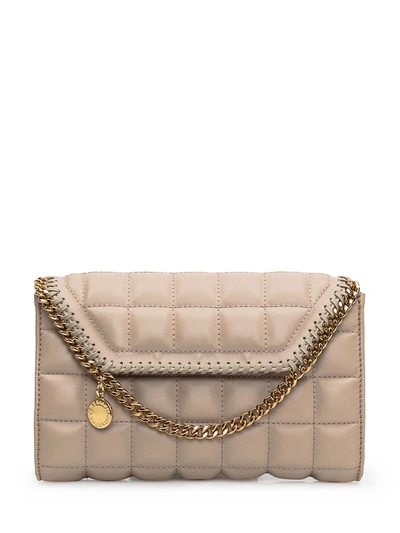 Shop Stella Mccartney Falabella Mini Bag In Semolina