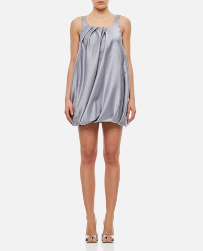 Shop Jw Anderson J.w. Anderson Twisted Mini Dress In Silver