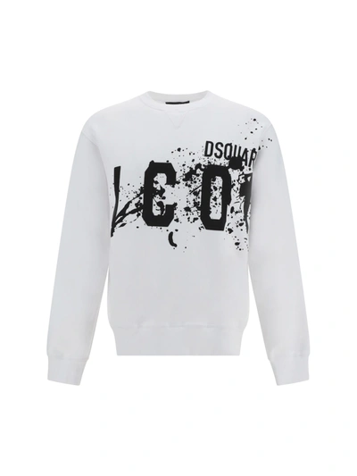 Shop Dsquared2 Sweatshirt In White