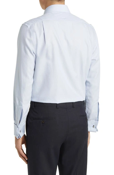 Shop Charles Tyrwhitt Clifton Slim Fit Non-iron Cotton Twill Dress Shirt In Light Blue