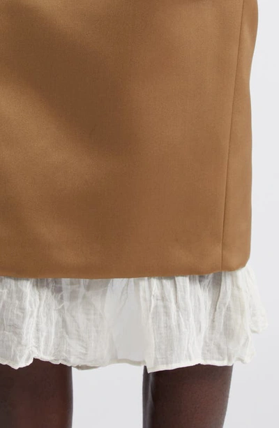Shop Altuzarra Fannie Layered Look Pencil Skirt In Thorn