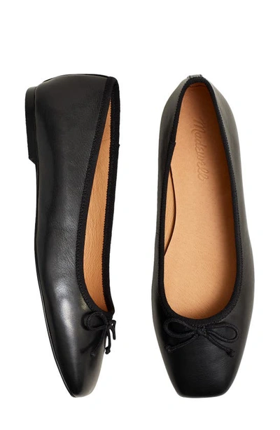 Madewell The Anelise Ballet Flat In True Black