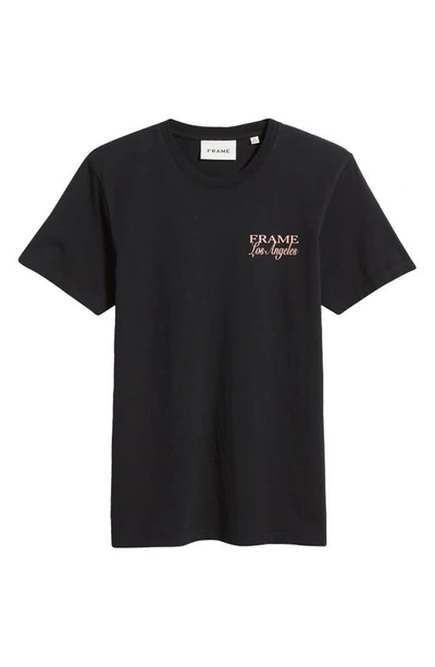 Shop Frame Logo Graphic T-shirt In Black
