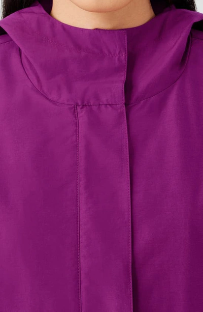 Shop Eileen Fisher Cotton Blend Jacket In Rhapsody