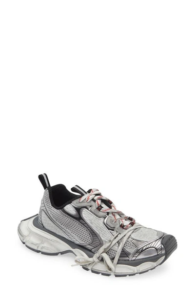 Shop Balenciaga 3xl Sneaker In Grey/ White/ Red