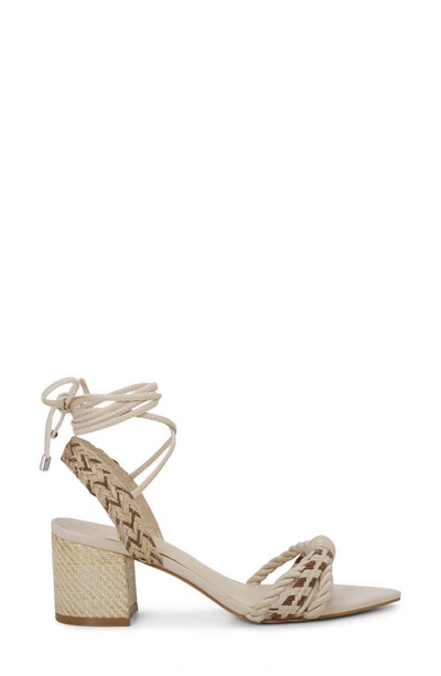 Shop Jessica Simpson Prim Ankle Wrap Pointed Toe Sandal In Cream