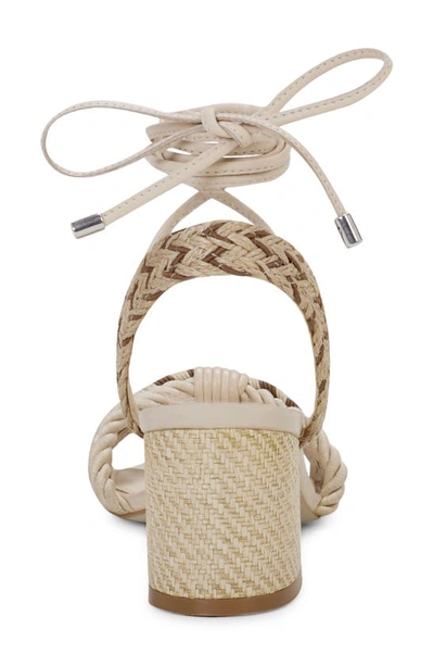 Jessica Simpson Prim Ankle Wrap Pointed Toe Sandal In Cream