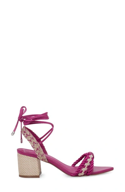 Jessica Simpson Prim Ankle Wrap Pointed Toe Sandal In Purple Combo