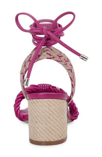 Jessica Simpson Prim Ankle Wrap Pointed Toe Sandal In Purple Combo