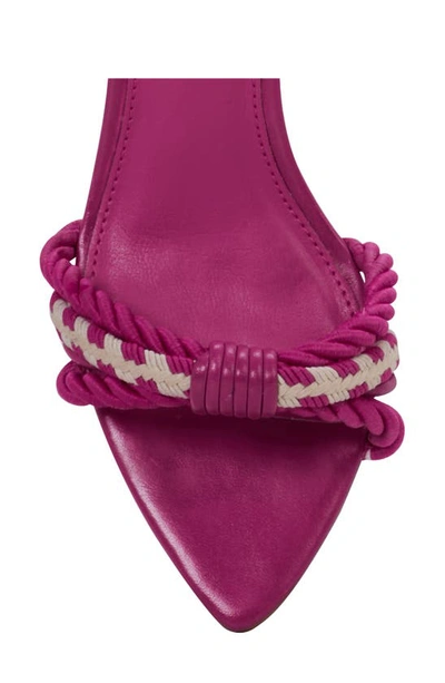 Jessica Simpson Prim Ankle Wrap Pointed Toe Sandal In Purple Combo