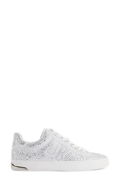 Shop Dkny Embellished Sneaker In Bright White