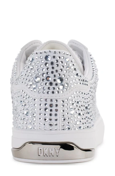 Shop Dkny Embellished Sneaker In Bright White