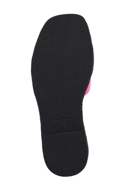 Dkny Slide Sandal In Shocking Pink