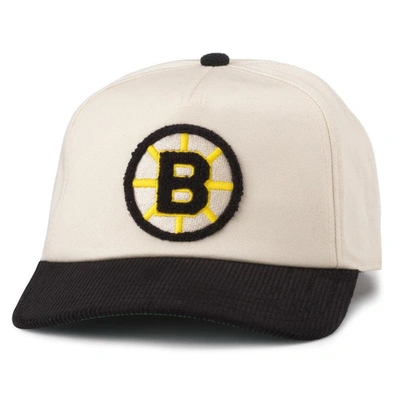 Shop American Needle White/black Boston Bruins Burnett Adjustable Hat