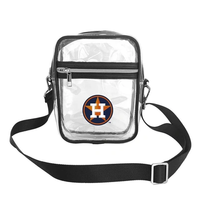 Shop Logo Brands Houston Astros Mini Clear Crossbody Bag In Navy