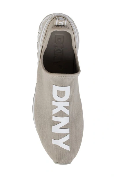 Shop Dkny Slip-on Sneaker In Stone Grey