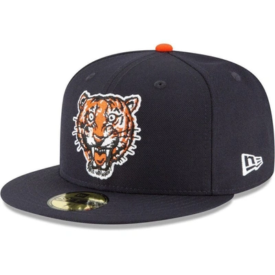 Shop New Era Navy Detroit Tigers Cooperstown Collection Wool 59fifty Fitted Hat