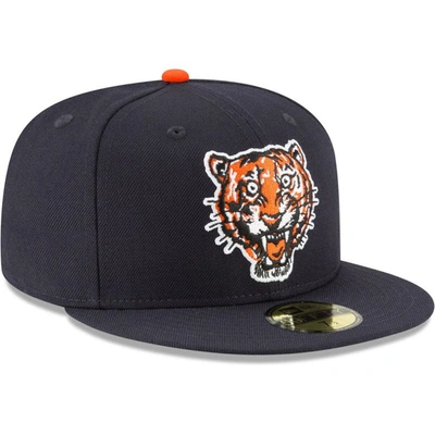 Shop New Era Navy Detroit Tigers Cooperstown Collection Wool 59fifty Fitted Hat