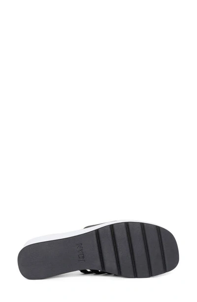 Shop Nydj Reesie Platform Wedge Sandal In Black