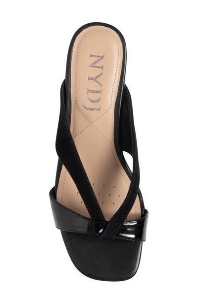Shop Nydj Contessa Wedge Sandal In Black