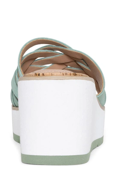Nydj Reesie Platform Wedge Sandal In Jade
