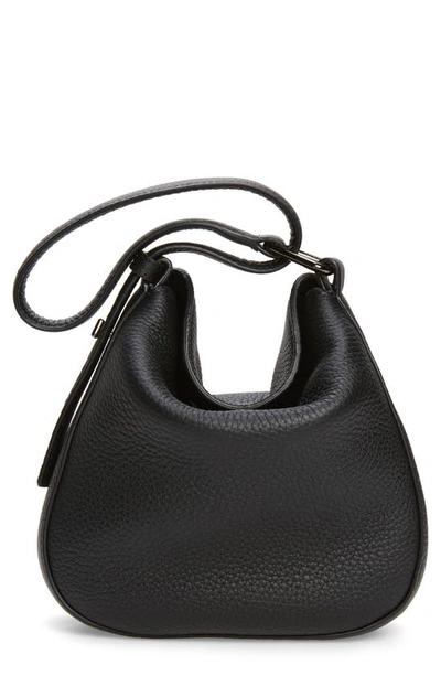 Shop Akris Mini Anna Leather Hobo Bag In Black