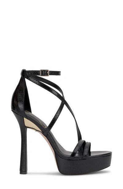 Shop Jessica Simpson Jewelria Ankle Strap Platform Sandal In Black