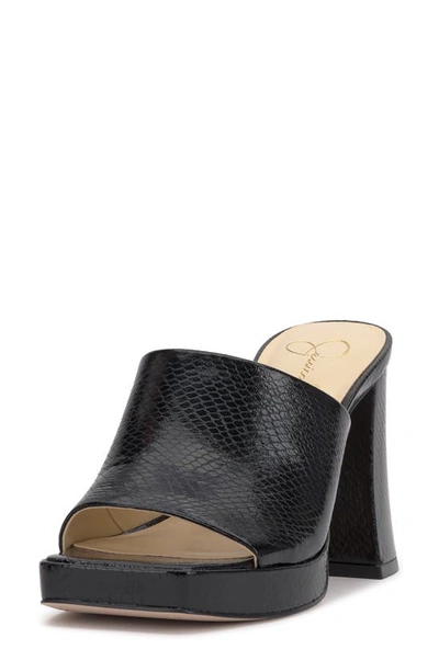 Shop Jessica Simpson Kashet Platform Slide Sandal In Black