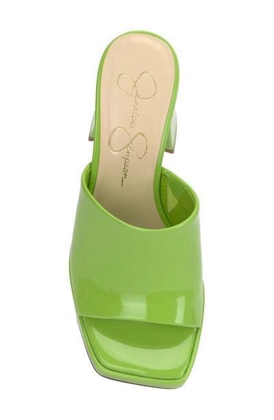 Jessica Simpson Kashet Platform Slide Sandal In Spring Green