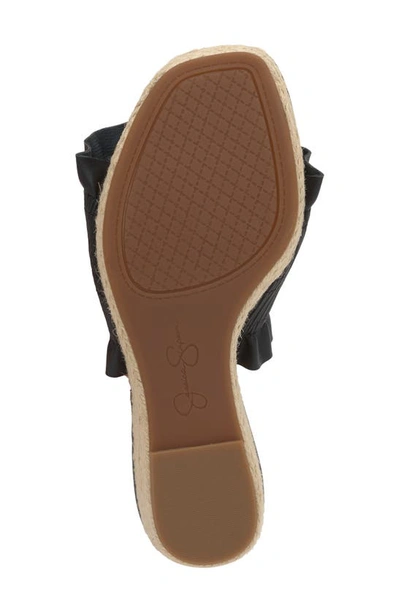 Shop Jessica Simpson Serilda Espadrille Platform Wedge Slide Sandal In Black
