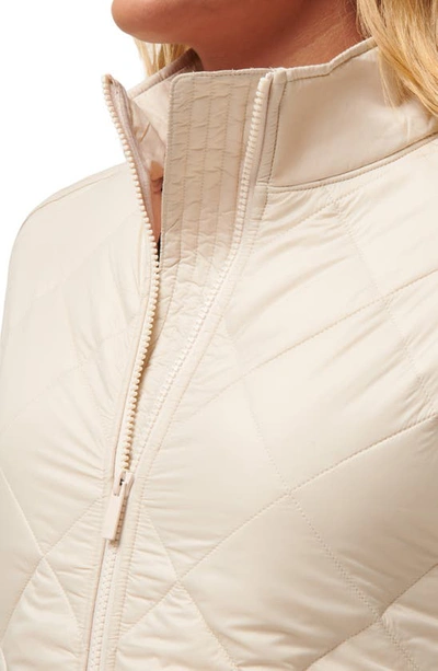 Travis Mathew Lights At Night Quilted Jacket In Pumice Stone