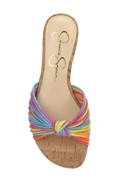 Jessica Simpson Dydra Slide Sandal In Rainbow Multi