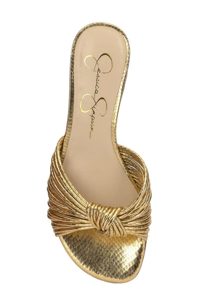 Shop Jessica Simpson Dydra Slide Sandal In Gold