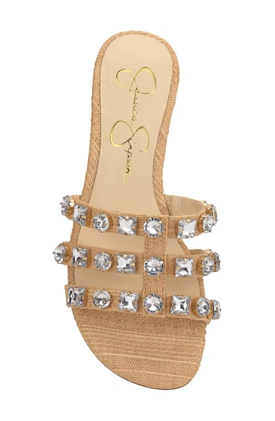 Jessica Simpson Detta Slide Sandal In Sandcastle