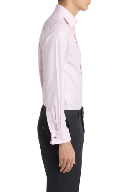 Shop Charles Tyrwhitt Slim Fit Non-iron Cotton Twill Dress Shirt In Pink