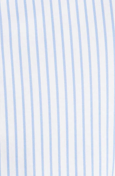 Charles Tyrwhitt Slim Fit Non-iron Stripe Twill Dress Shirt In Cornflower Blue