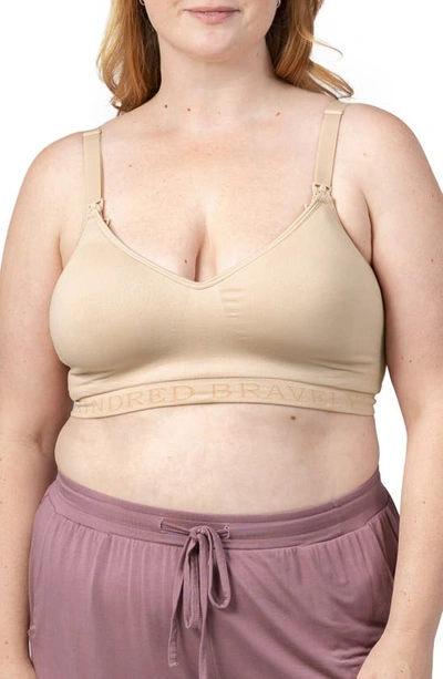 Shop Kindred Bravely Signature Sublime Contour Pumping Bra In Beige