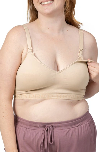 Shop Kindred Bravely Signature Sublime Contour Pumping Bra In Beige