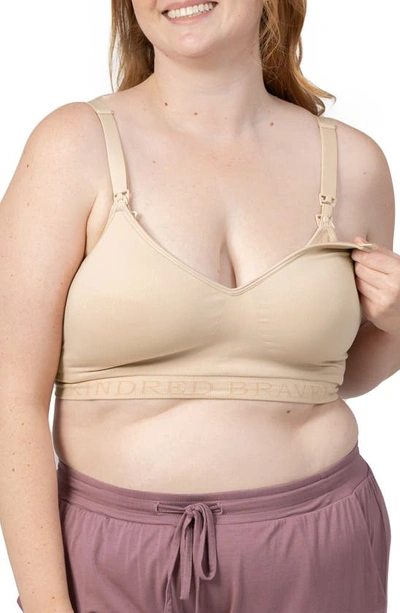 Kindred Bravely Signature Sublime Contour Pumping Bra In Beige