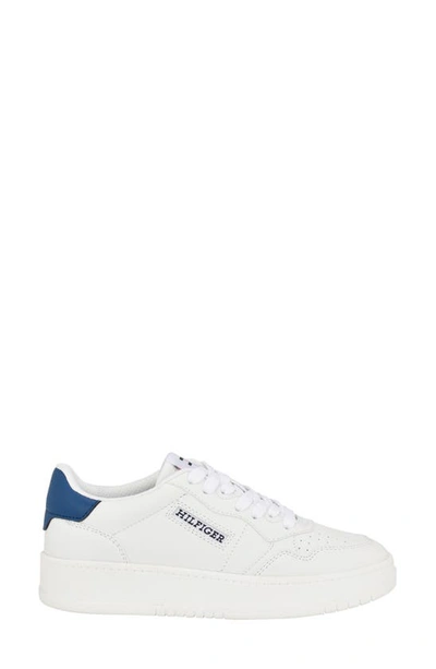 Tommy Hilfiger Dunner Platform Sneaker In White/blue