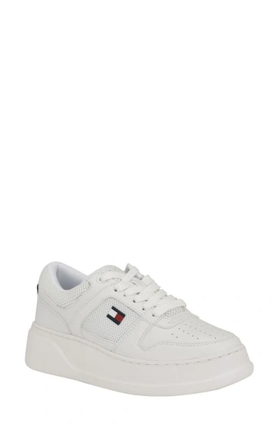 Shop Tommy Hilfiger Gaebi Platform Sneaker In White
