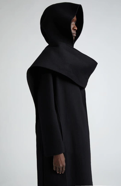 Shop The Row Dodi Hooded Cashmere Scarf In Black
