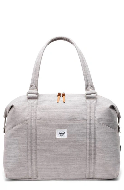 Shop Herschel Supply Co Strand Recycled Polyester Duffle Bag In Light Grey Crosshatch