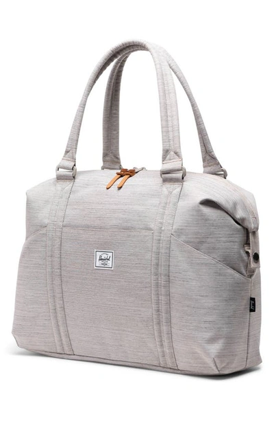 Shop Herschel Supply Co . Strand Recycled Polyester Duffle Bag In Light Grey Crosshatch
